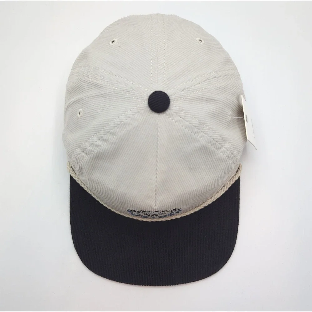 Katin Customs Wilona Corduroy Snapback Hat Cream Navy Blue FA25HTWIL-WHIB OS